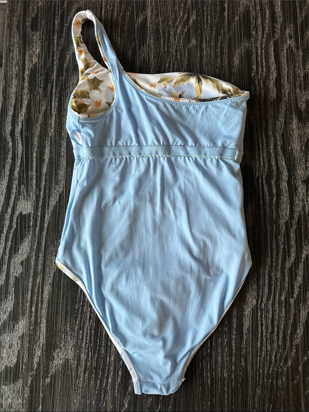 Seafolly Australia Coast To Coast One Shoulder One Piece Swimsuit Powder Blue, 6 - Picture 11 of 11